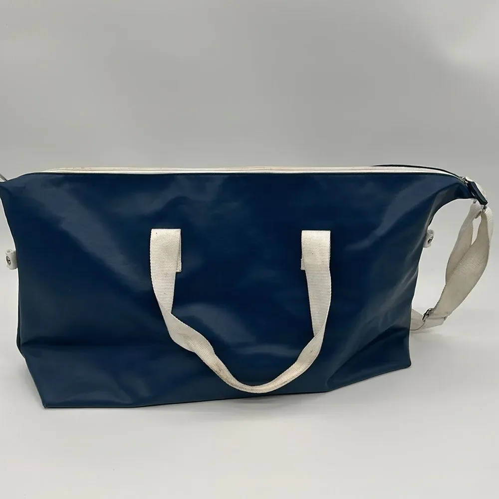 Calvin Klein Frangrances Bag Vintage Blue White Duffel Travel Weekender Gym